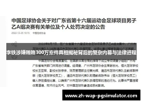 李铁涉嫌贿赂300万案件真相揭秘背后的复杂内幕与法律进程