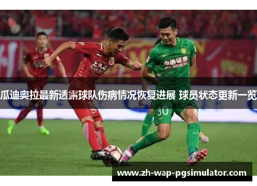 瓜迪奥拉最新透露球队伤病情况恢复进展 球员状态更新一览