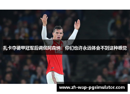 扎卡夺德甲冠军后调侃阿森纳:你们也许永远体会不到这种感觉 扎卡夺德甲冠军后调侃阿森纳:你们也许永远体会不到这种感觉